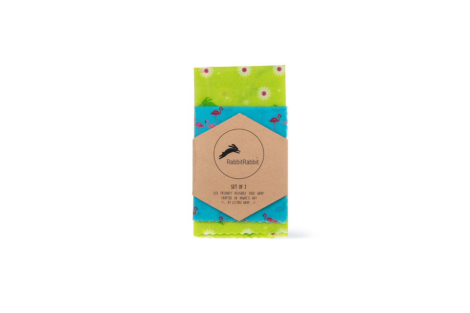RabbitRabbit Beeswax Wraps - Twin Pack - RabbitRabbit NZ