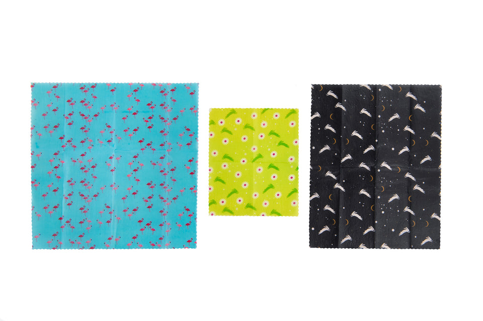 RabbitRabbit Eco Beeswax Wraps - Assorted Set Of 3 -