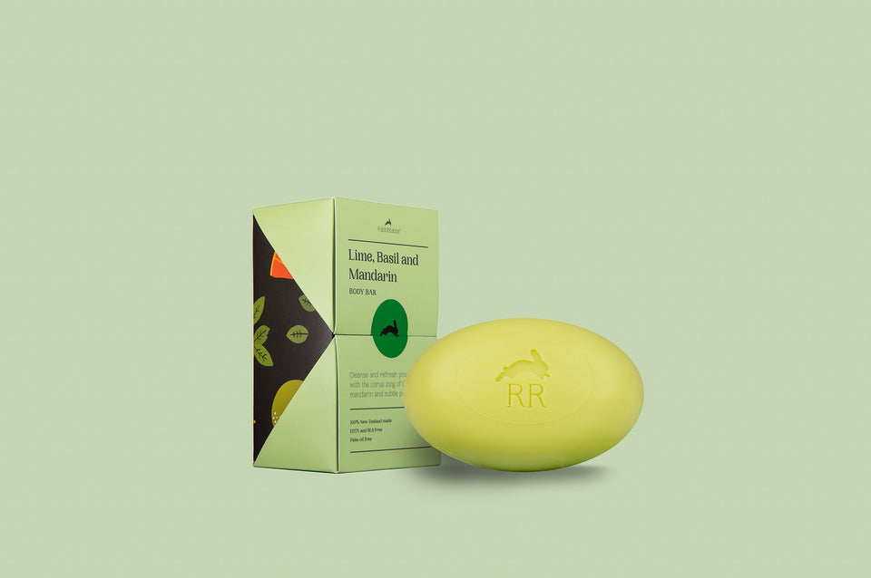 Lime, Basil and Mandarin Body Bar - RabbitRabbit NZ