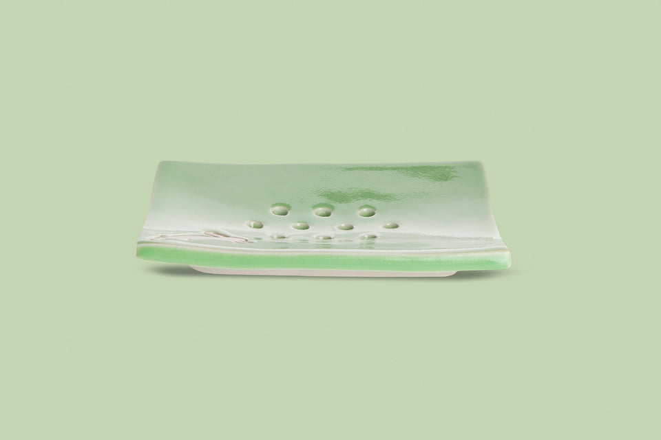 Gossamer Green Soap Dish - RabbitRabbit NZ