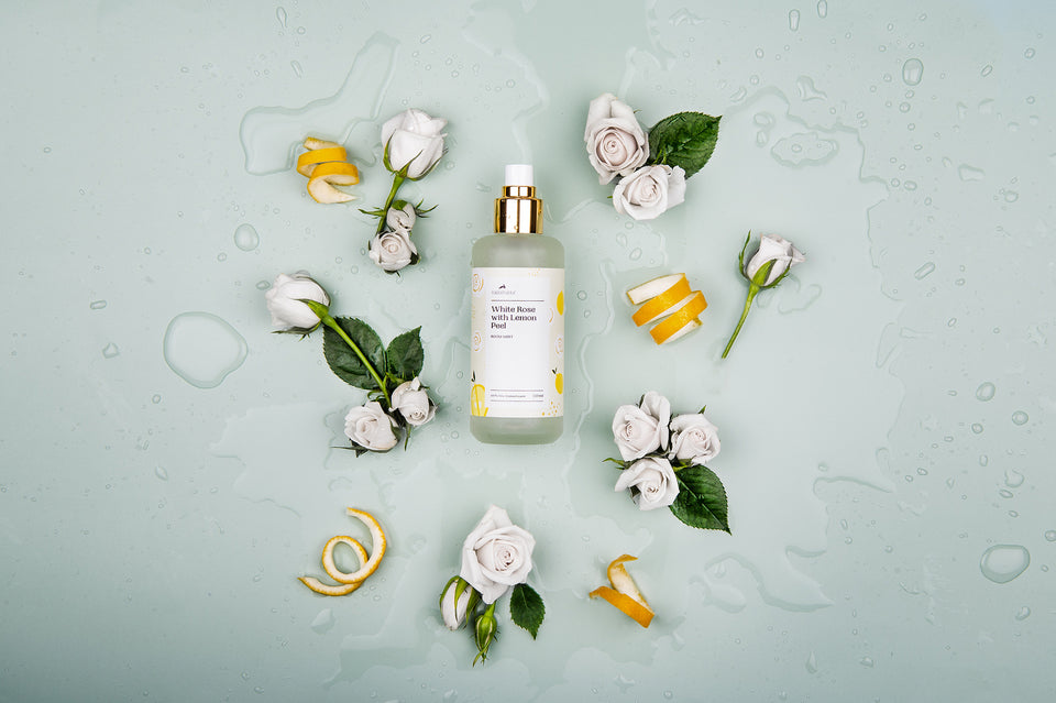 White Rose with Lemon Peel Room Mist - Elegant & Floral (150ml)