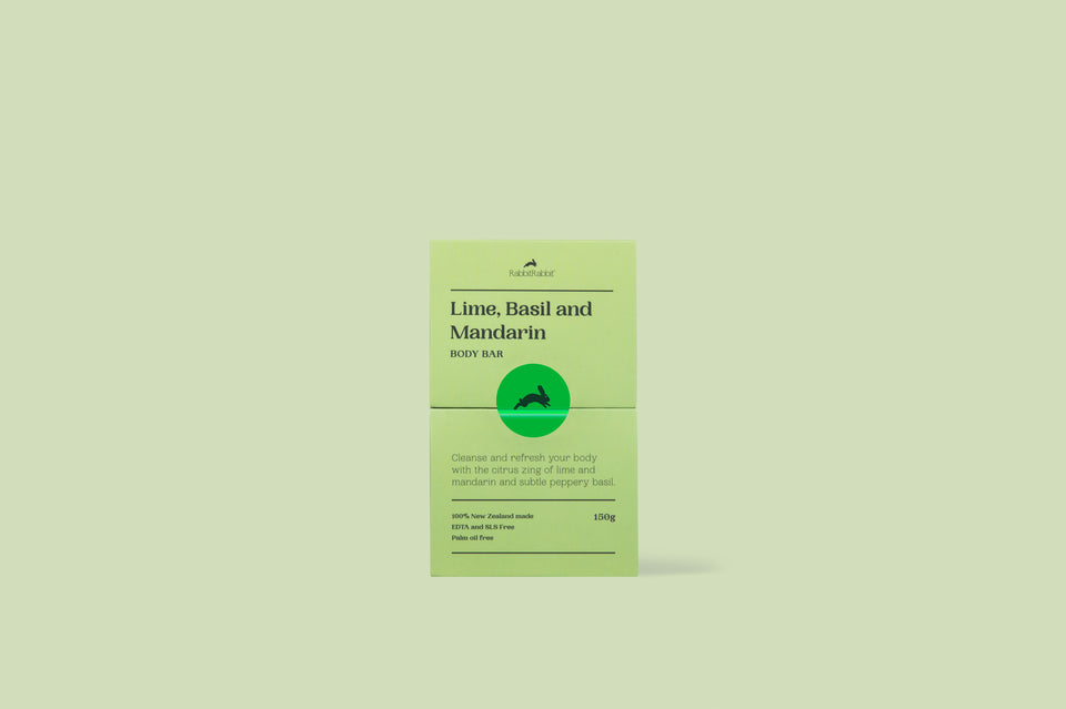 Lime, Basil and Mandarin Body Bar - RabbitRabbit NZ